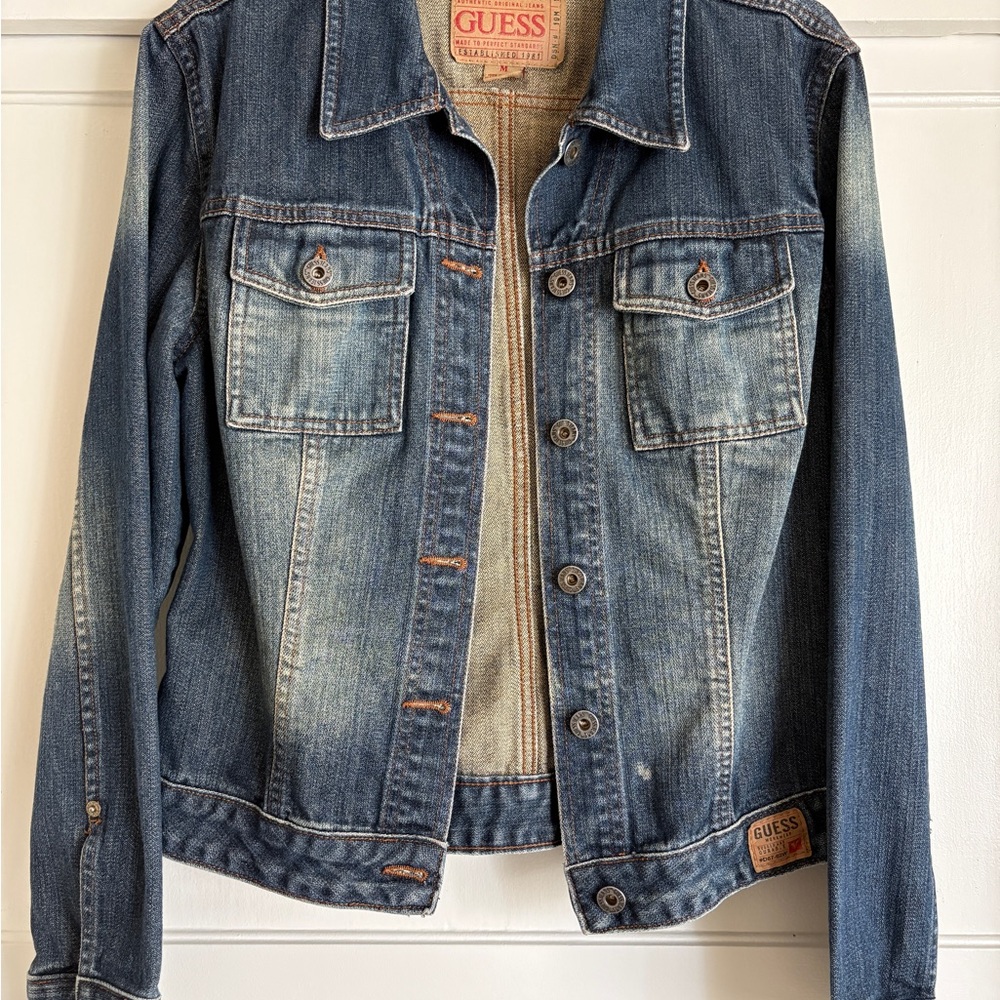 Guess Denim Two-Toned Workwear Jacket
